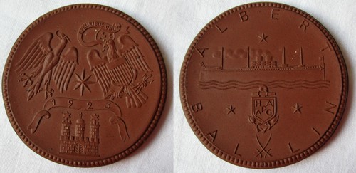 Judaica hamburg medal meissner - hamburg,