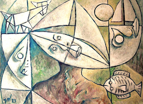 Portraits solaires peinture - solaires",