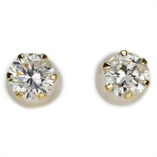 Boucle d'oreille diamant K18YG