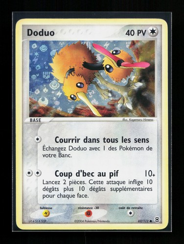 Carte pokémon doduo 112 - doduo, 62/112