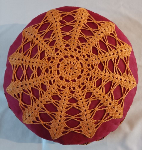Coussin rond décoratif fait - coussin, décoratif,