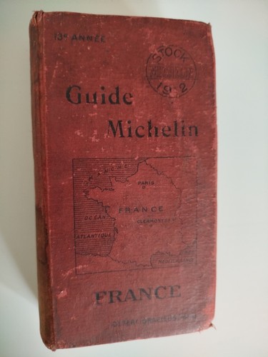 Guide michelin rouge 1912 - michelin,