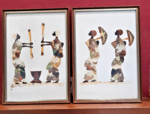 Lot tableaux vintage en - tableaux,
