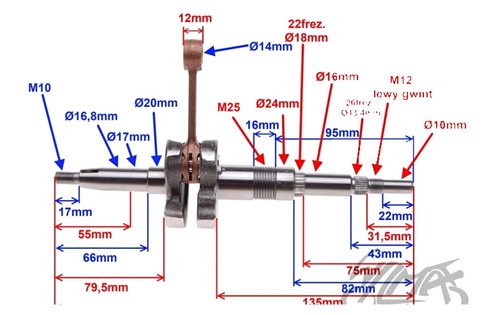Vilebrequin pour tgb - pour,