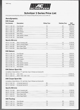 AC Schnitzer BMW 3-Series E46 Accessories Price List c2000 UK Market Brochure