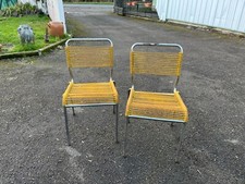 Paire de Chaise scoubidou