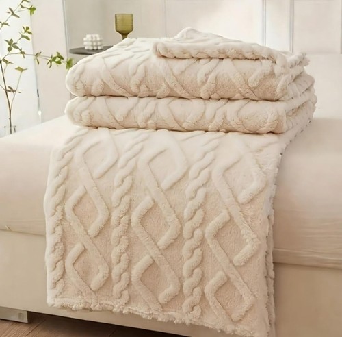 Couverture plaid douillet - couverture,