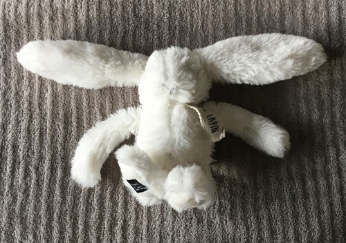 Doudou peluche lapin blanc - peluche,