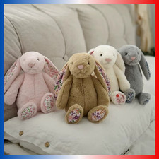 Peluche Lapin 30 cm Floral