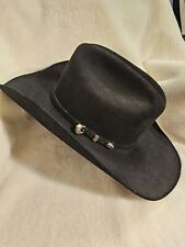 Resistol 5X Beaver Long Oval Cowboy Western Black Hat Size 7 Ty Murray...