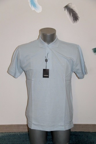Joli polo manches courtes bleu - manches,