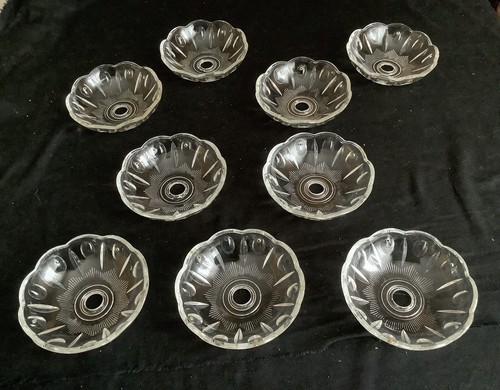 Coupelles bobèches verre - ,bobèches,