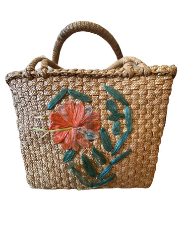 Ancien panier paille de - panier, en