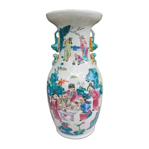Grand vase chinois famille - grand,