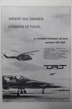1970 PUB TRT TRANSMITTER BOARD RECEIVER COMBINATION VHF/UHF ORIGINAL FRENCH AD