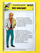 RIC RATTLE, BELGE COMIC, B.D., RARE CARD COLLECTOR VINTAGE 90's