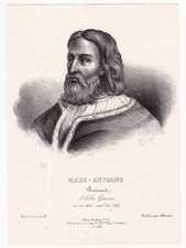 Lithographie XIXe  Marcantonio