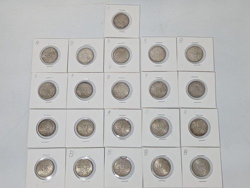 Lot pièces argent - 21,