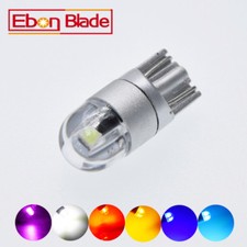 2Pcs 6 Colors T10 LED W5W Wedge Interior Side Car Lights Turn Parker Bulb 12V