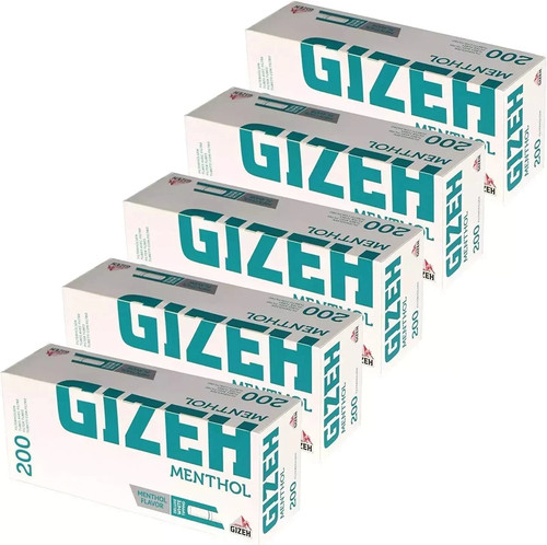 1000 tubes menthol gizeh - tubes,