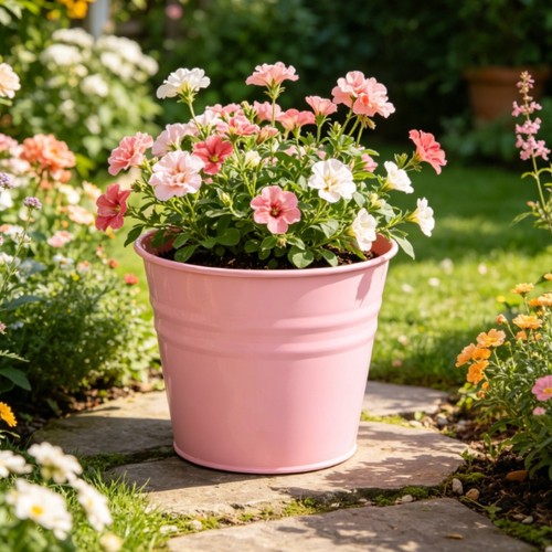 Pot fleurs décoratif en - de,
