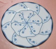 Haviland Limoges Blue Lotus Service Porcelain Plate
