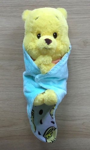 Peluche doudou winnie jaune - peluche,