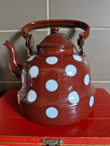 Bouilloire emaillee ancienne - bouilloire,
