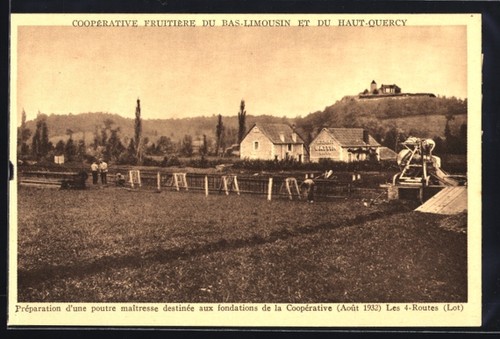 Cpa les quatre - cpa, quatre-routes