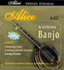Jeu de cordes pour Banjo 5 cordes ~  sous blister