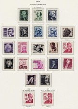 US 1278 - 1295 1288 T 1 T2 T3 Prominent Americans Set 22 MNH Issued in 1965 -79