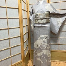 4414# Kimono Japonais Vintage Femme Tissu Soie Robe Kimono Vendu uniquement S...