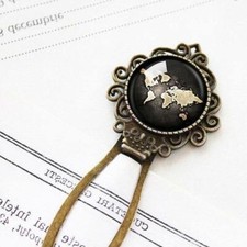 Marque-page de carte du monde, cadeau de rat de bibliothèque Earth Globe...