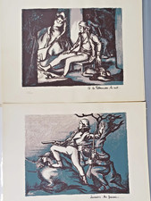 Recueil 12 sérigraphies BOURON MARTINEAU Cinq heures de la vendée charette 1796