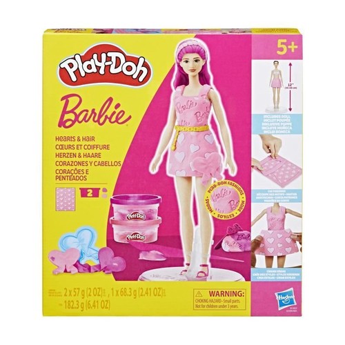 Play doh barbie - barbie, coeurs