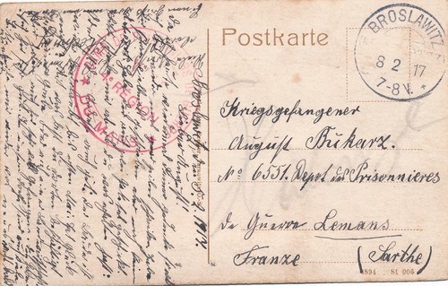 Carte wwi broslawitz - carte,