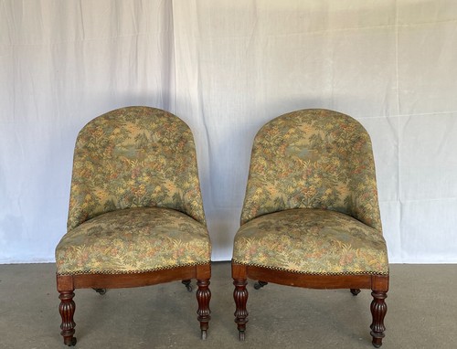 Paire fauteuils crapauds - de,