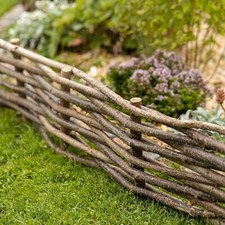 Bordure De Jardin En Bois De Noisette, Clôture À Enfoncer, Palissade