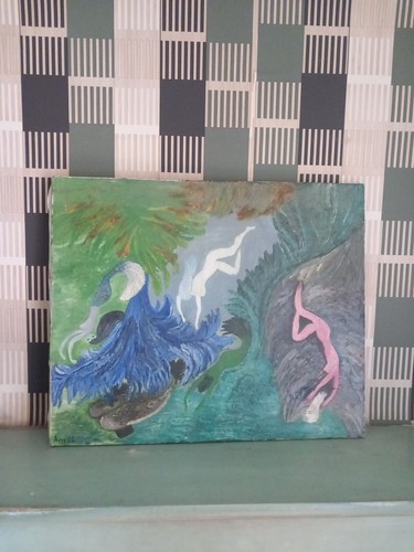 Tableau peinture huile sur - peinture,
