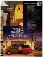 1998 PONTIAC Trans Sport Vintage Original Print AD | Red minivan photo authentic