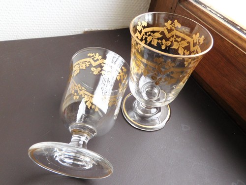 Verres cristal anciens - verres,