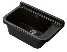 Aqbau® Évier De Drainage 60x34x21cm Noir Évier Bac À Laver