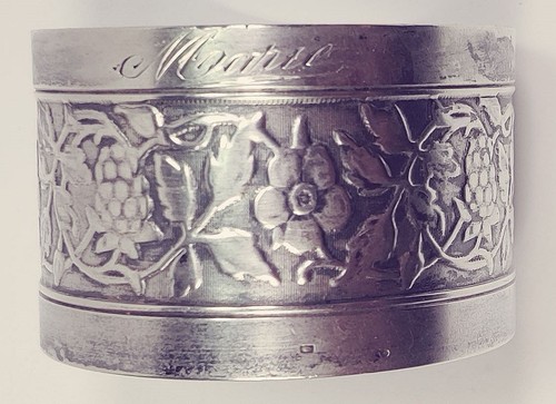 Ancien rond serviette en - rond, de