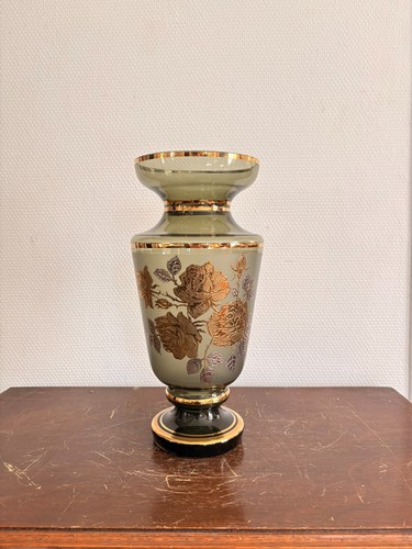 Vase balustre ambré - vase,