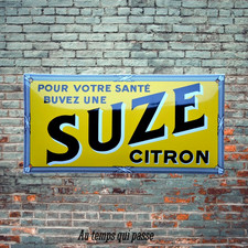 Plaque émaillée SUZE CITRON