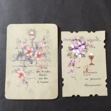 2 Images Pieuses Peintes Sur