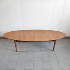 TABLE BASSE VINTAGE SCANDINAVE PLANCHE DE SURF 170CM LONG TECK & NOYER 1990