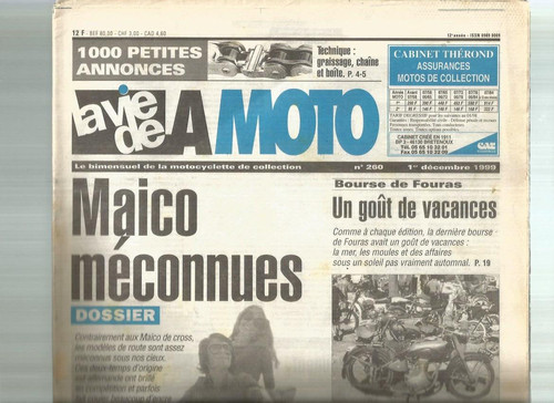 Vie moto n 260 - vie, la