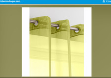 Rideau voile Anis finition