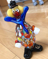 Figurine clown en verre